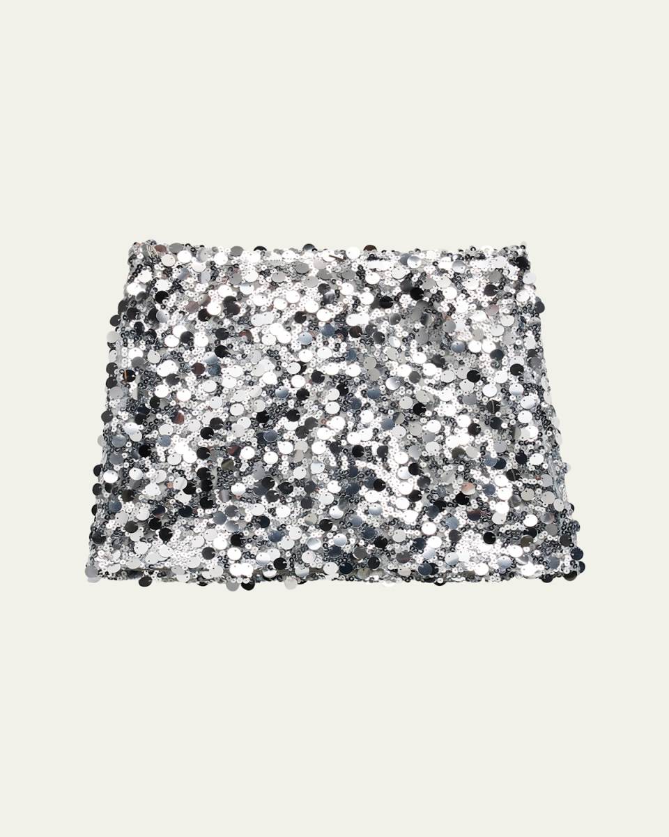 Girl's Tween Tia Sequined Mini Skirt, Size S-X